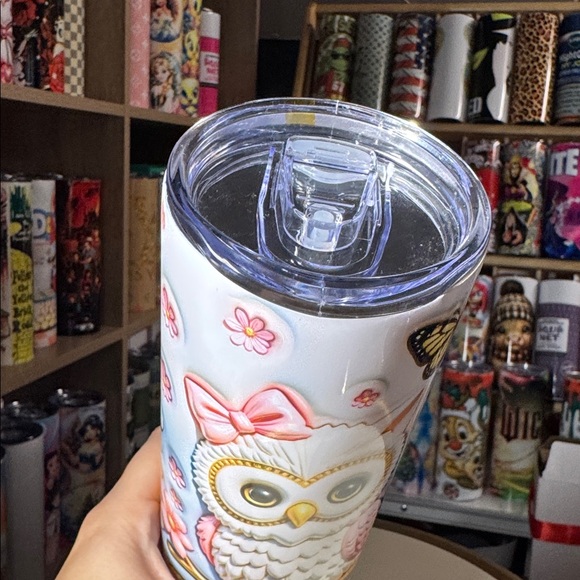 20oz Owl Tumbler - Picture 4 of 4